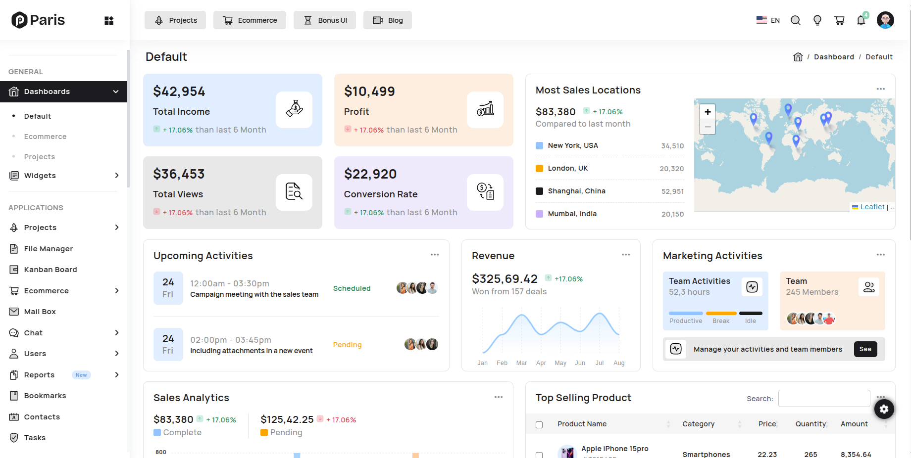 Light Layout With Light Sidebar 
