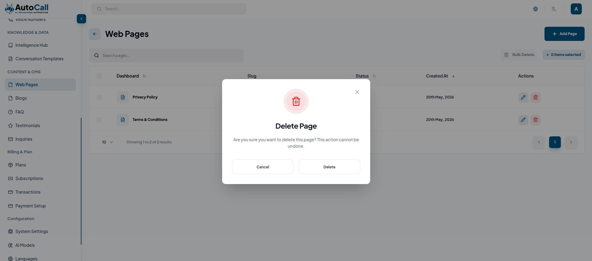 page-delete