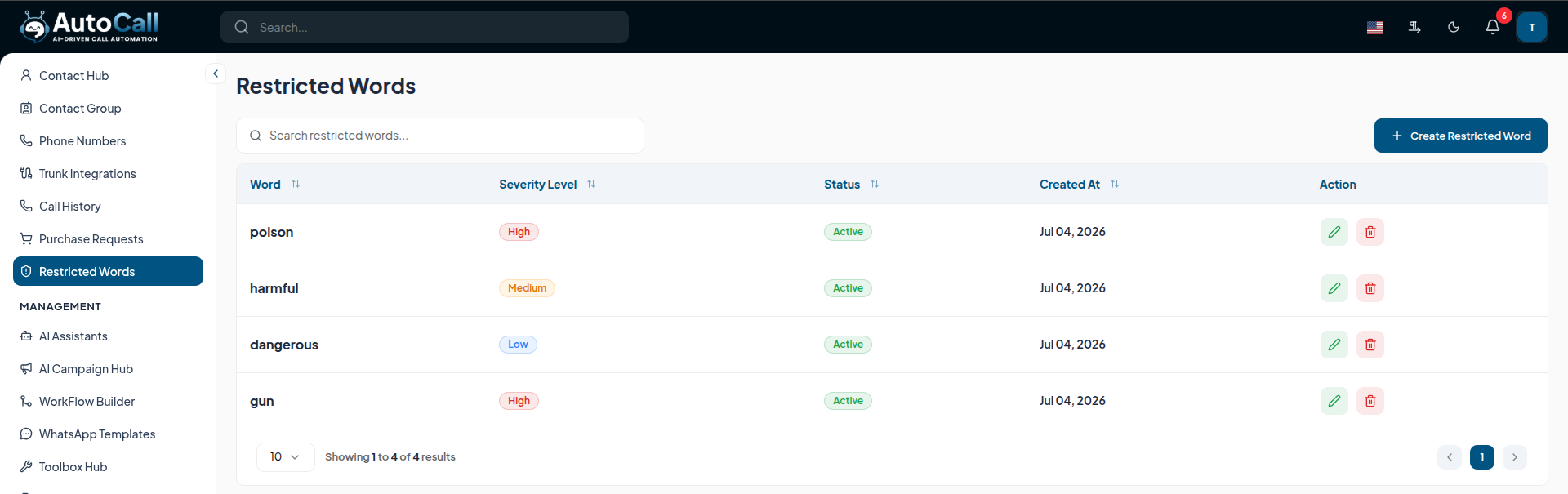 restricted-word-dashboard