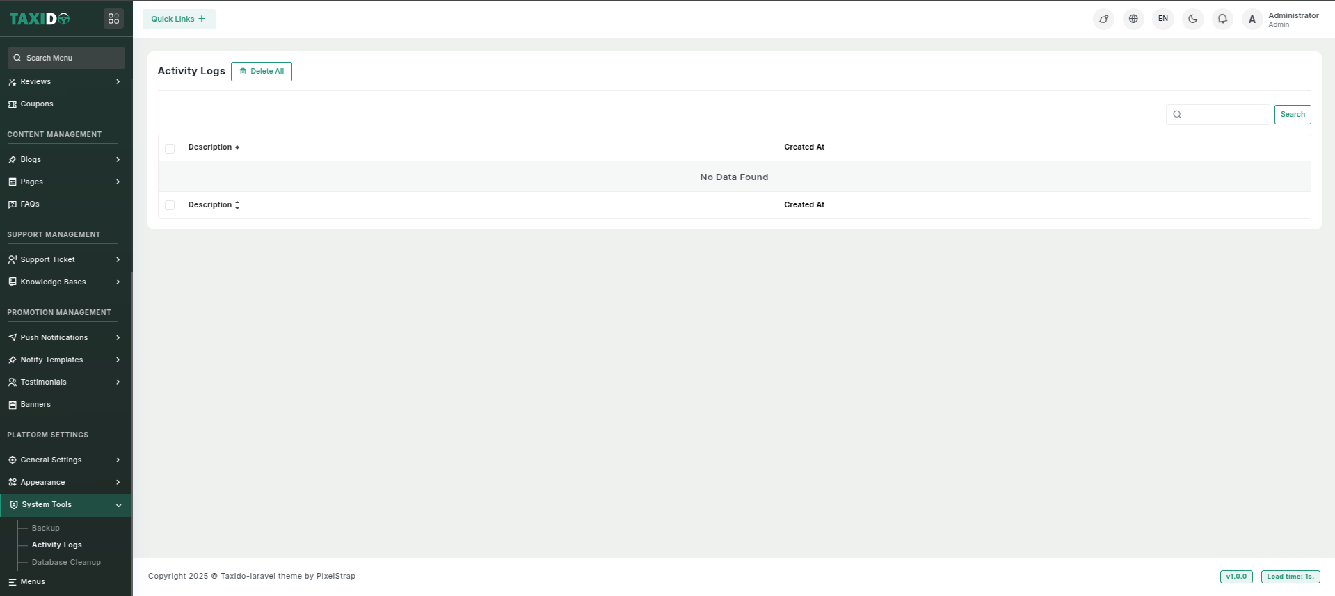 Activity Logs
