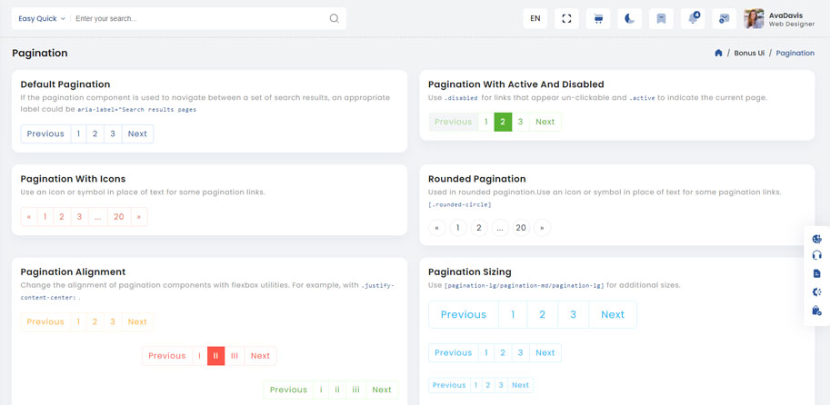 pagination