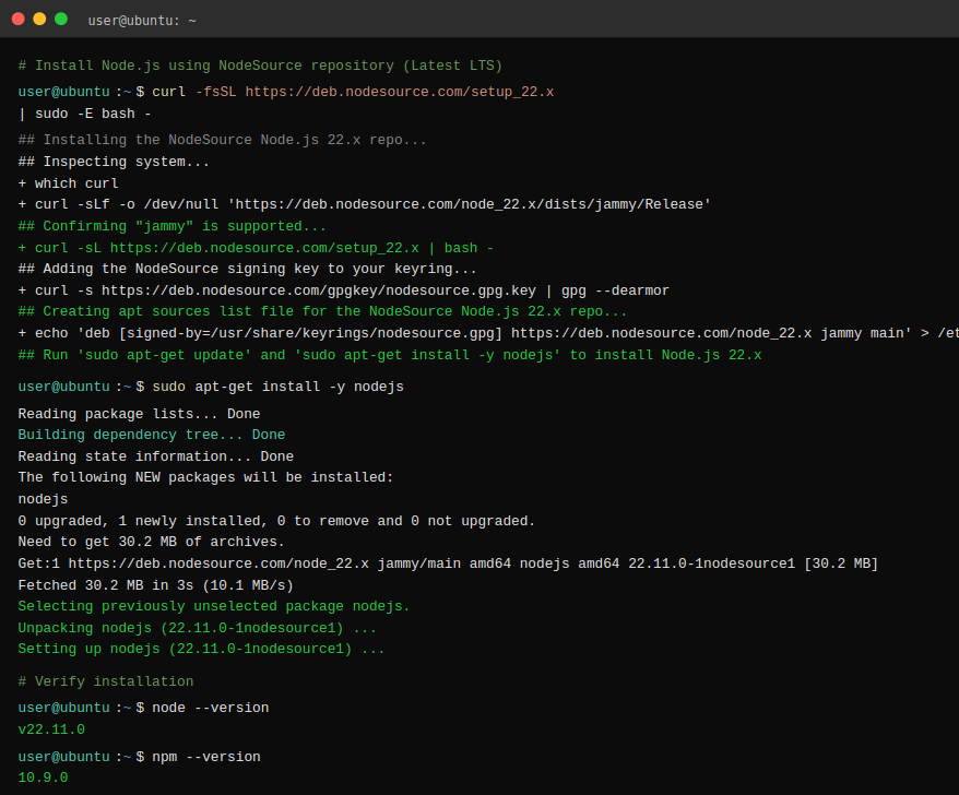 Real-time messaging screenshot