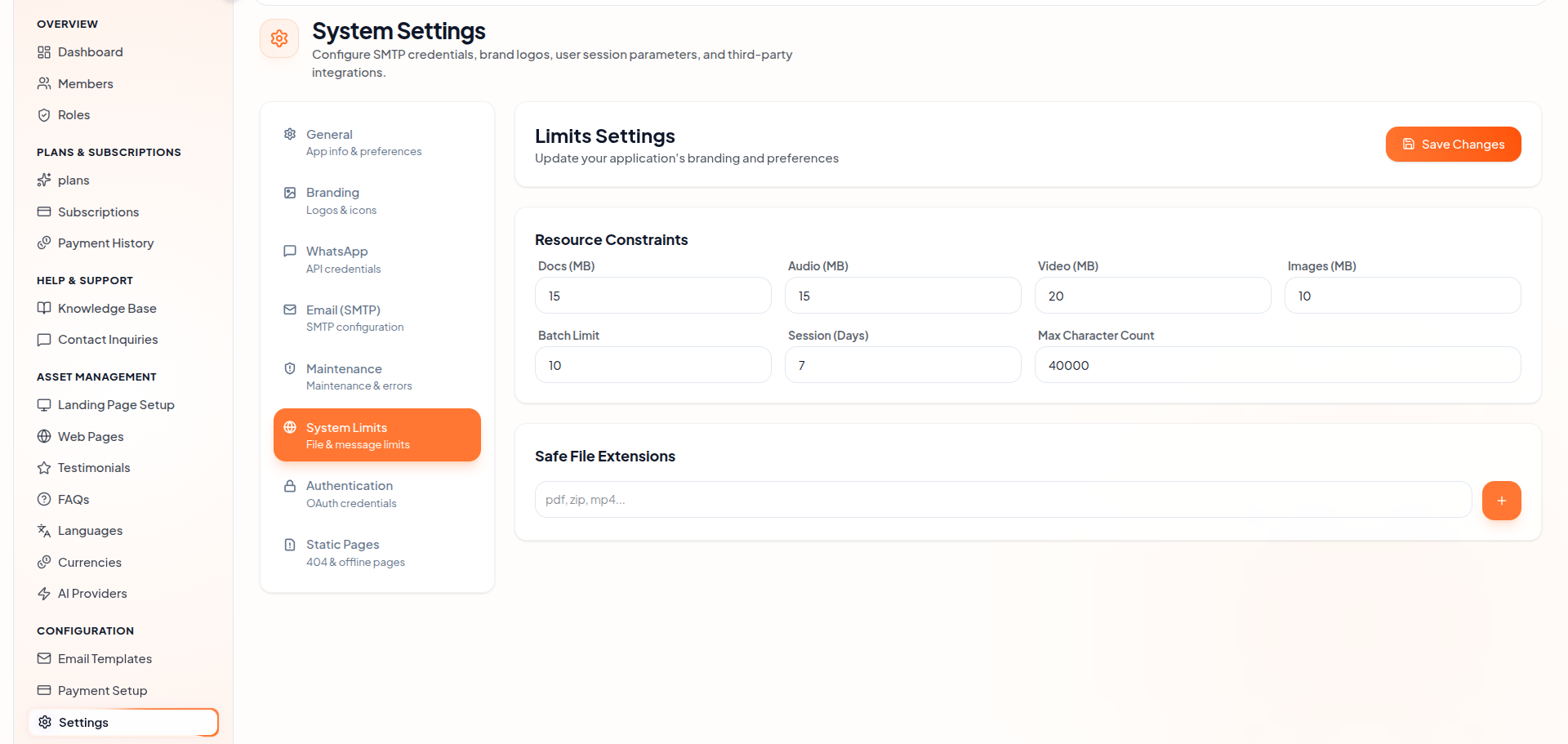 setting-credit