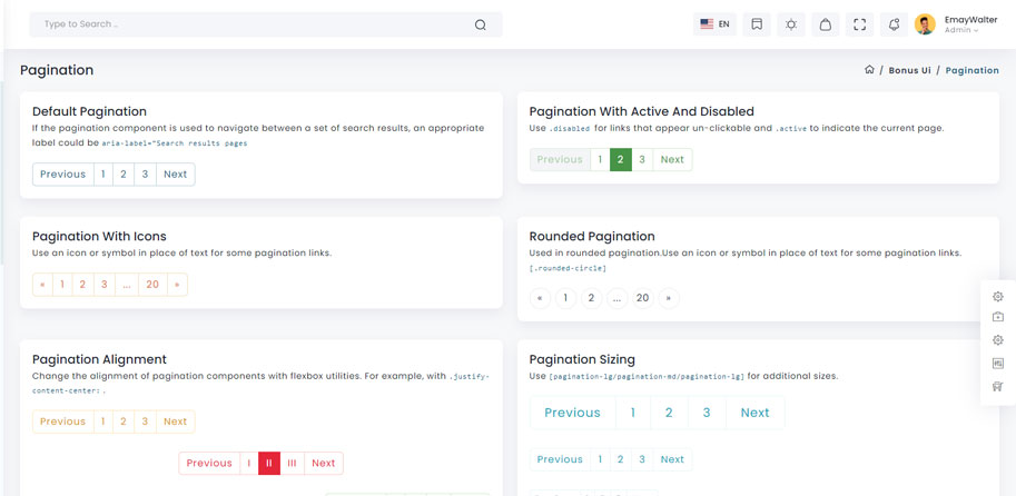 pagination