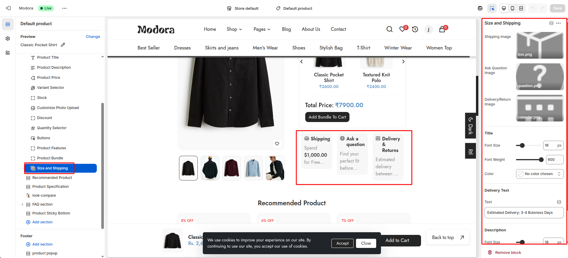 size-shipping-block