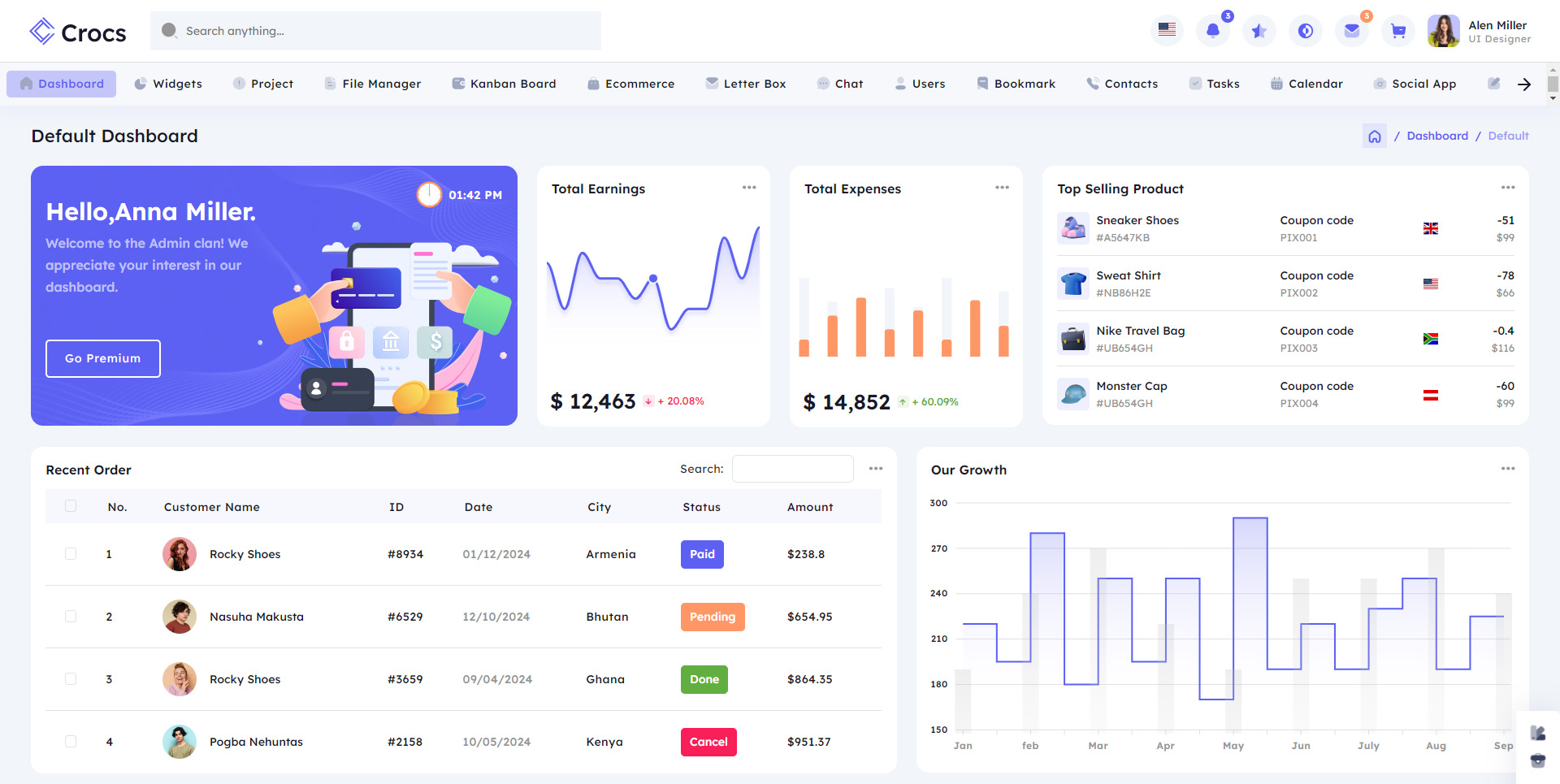 horizontal-sidebar