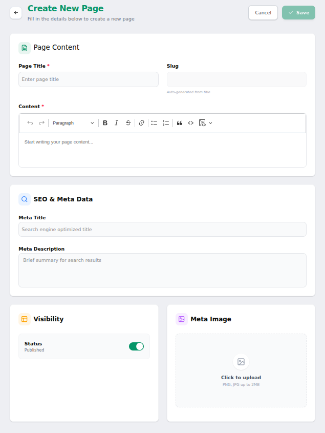Pages Management - WAPI Documentation