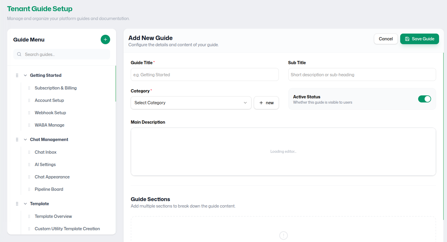 Tenant Guide Setup - WAPI Documentation