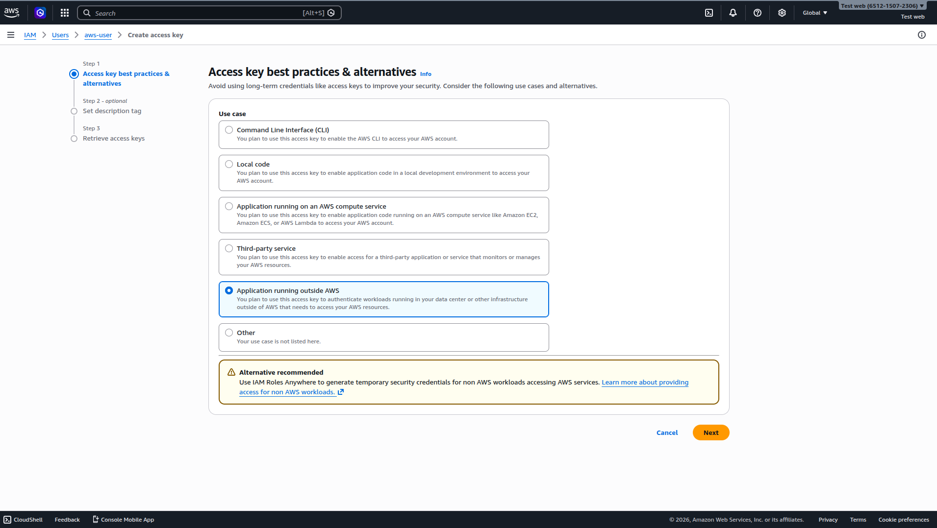 Access Key Best Practices
