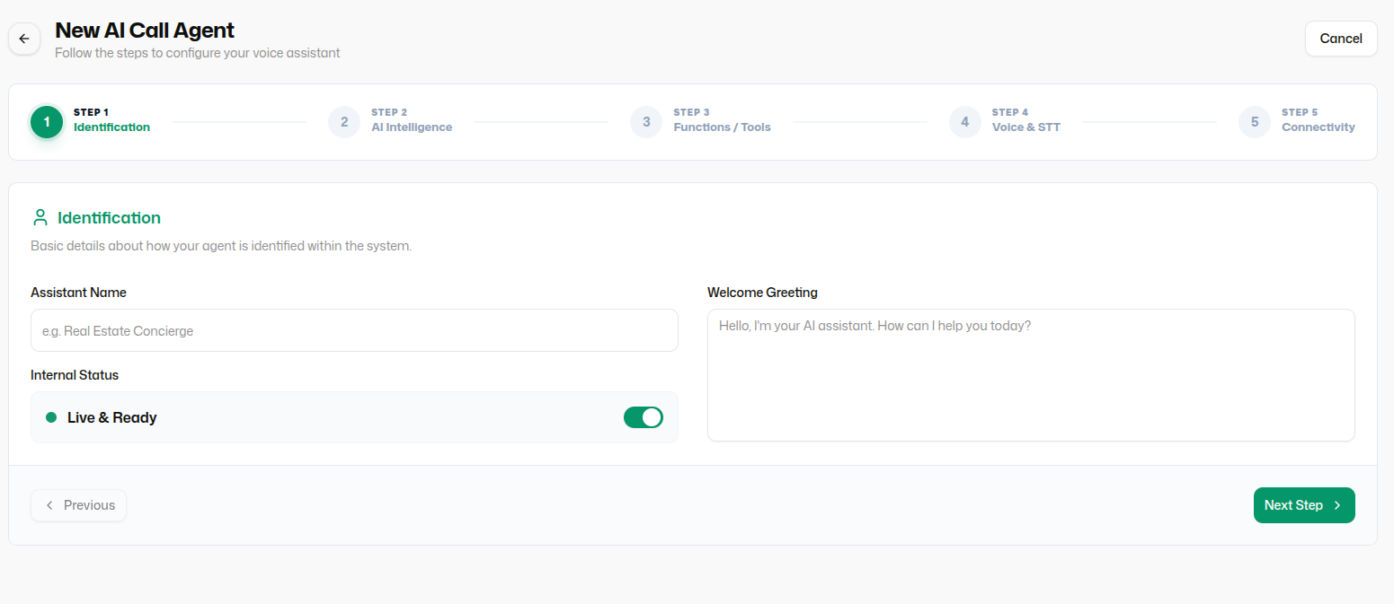 AI Call Assistant - Wapi documentation