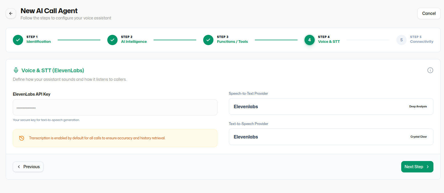 AI Call Assistant - Wapi documentation