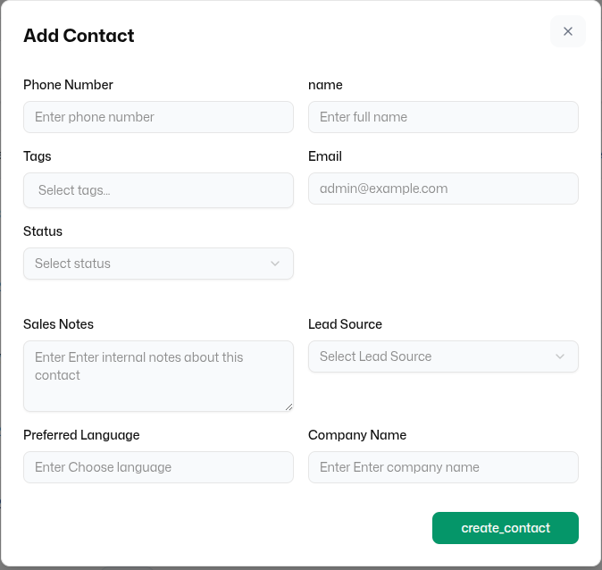 Contact Management - Wapi documentation