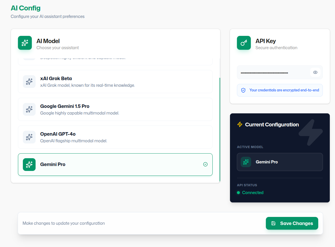 AI Configuration - Wapi Documentation