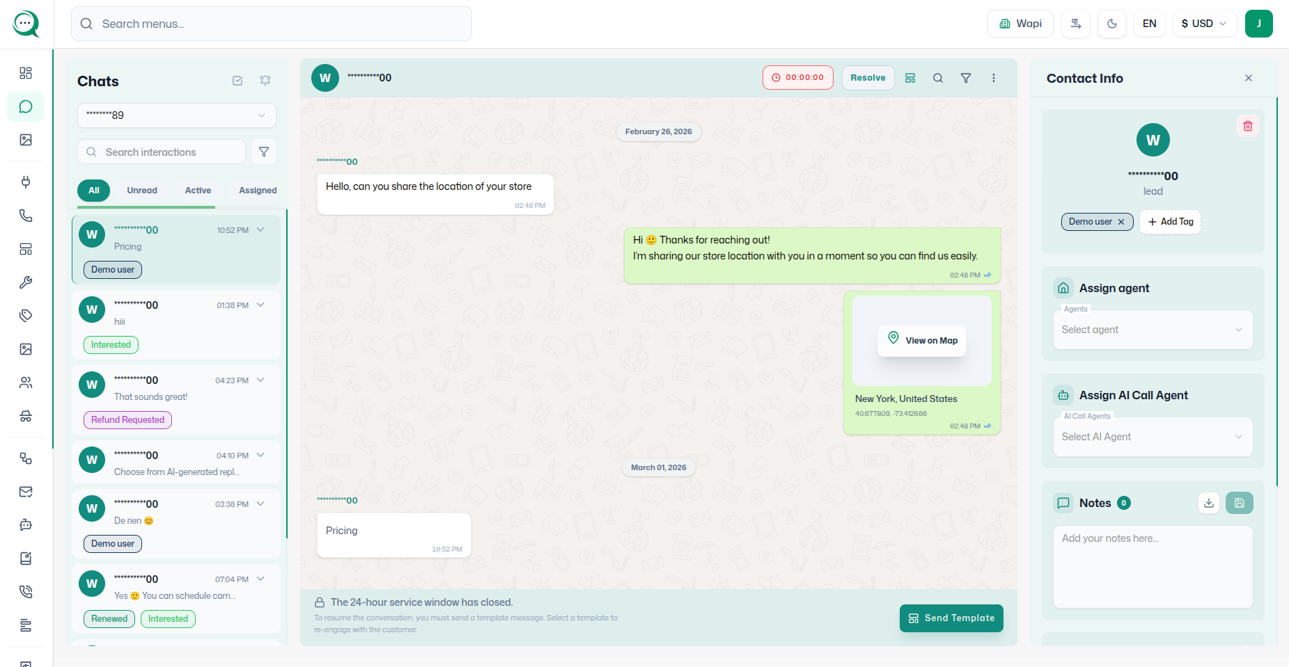 Chat Inbox - Wapi documentation