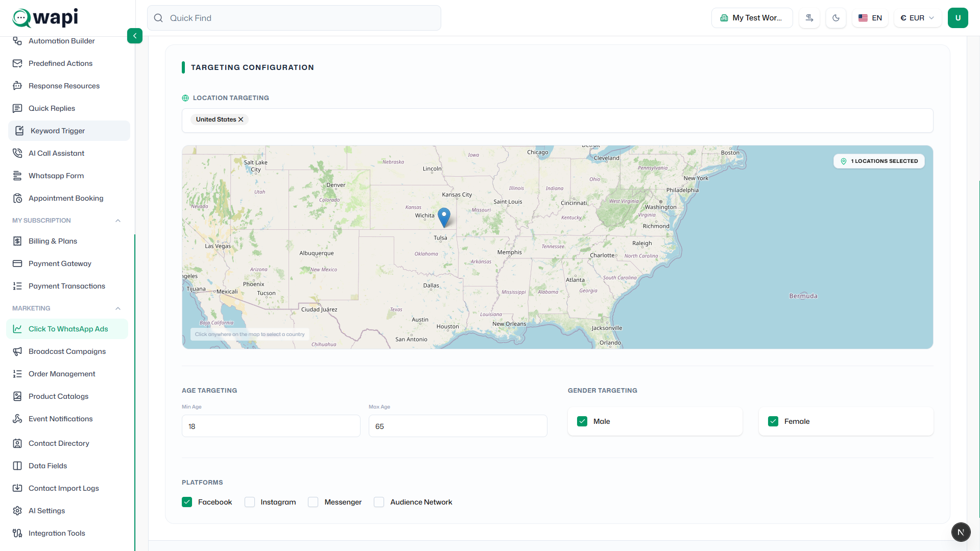 Click To WhatsApp Ads - Wapi documentation