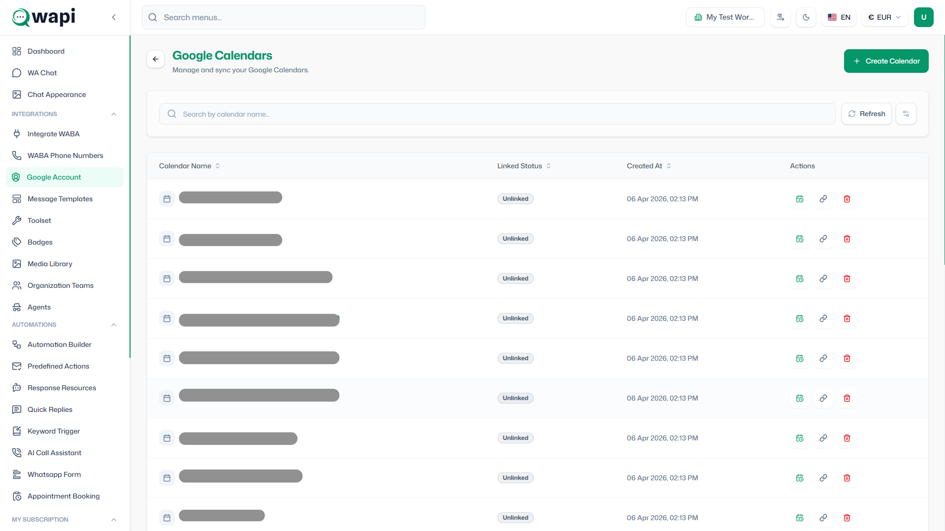 Google Account - Wapi documentation